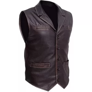 Hell on Wheels Cullen Bohannan Real Leather Motorcycle Biker Vest