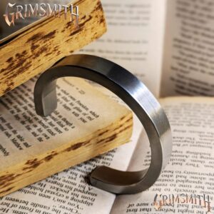 Titan Bold Silver Steel Statement Cuff